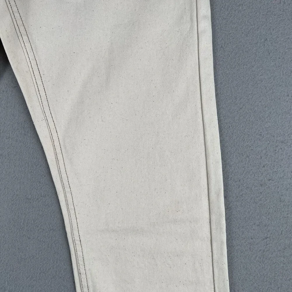 NWT Saturdays NYC Charlie Skinny Slim Natural Beige Mid Rise Denim Jeans 29x32‎